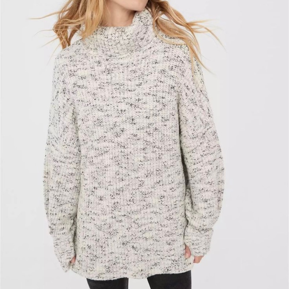 Aerie Waffle Knit Sweater Dress